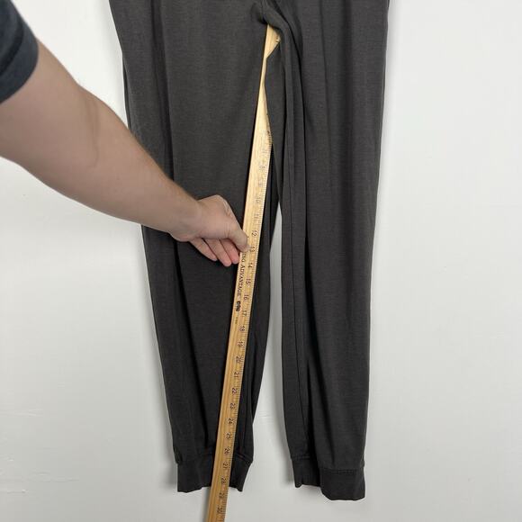 Cozy Earth Men’s Large Ultra Soft Bamboo Charcoal Gray Jogger Pants Cozy Comfort - Picture 7 of 10